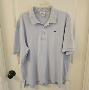Lacoste Men's Light Blue Polo Shirt | Size 8 / XXL